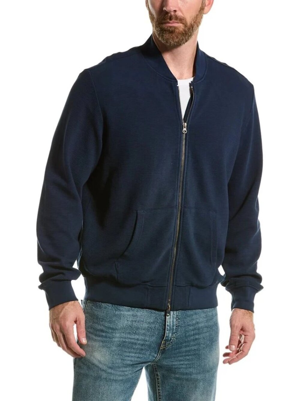 Sovereign Code Navy Horizontal Rib Chaser Jacket/16744